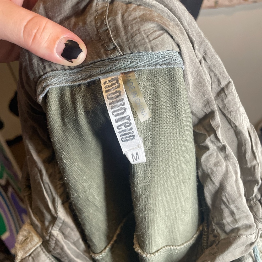 Distressed Green Pullover Jacket - image 6